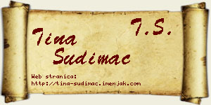 Tina Sudimac vizit kartica
